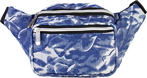 Product Cover SoJourner Retro Denim Fanny Pack - 80s Vintage Packs for men, women | Cute 90s Waist Bag Fashion Belt Bags