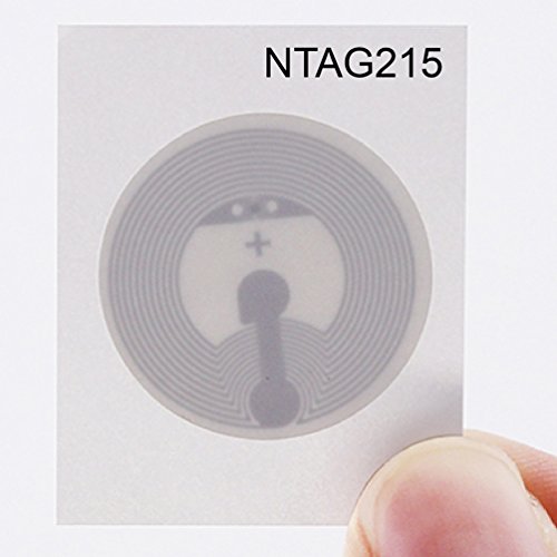 Product Cover Timeskey NFC 10PCS NTAG 215 NFC Stickers NXP NTAG215 NFC Tags 100% Compatible with TagMo and Amiibo, 504 Bytes Memory Fully Programmable