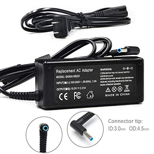 Product Cover 45W AC Power Laptop Adapter Supply Charger Cord for HP Pavilion X360 M3 11 13 15 Folio 1040 G1 G2 G3 Slatebook 14 HP Pro 410 G1 Chromebook 14 11 G3 G4 G