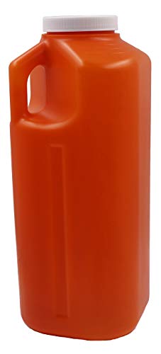 Product Cover Healthstar 24 Hour Urine Collector Specimen Container 3,000 Milliliter | Leak Proof Screw Cap Lid, No Odor, Graduated Measuring, Durable - Amber Color