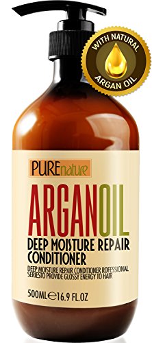 Product Cover Moroccan Argan Oil Conditioner SLS Sulfate Free Organic - Best Hair Conditioner for Damaged, Dry, Curly or Frizzy Hair - Thickening for Fine/Thin Hair, Safe for Color and Keratin Treated Hair