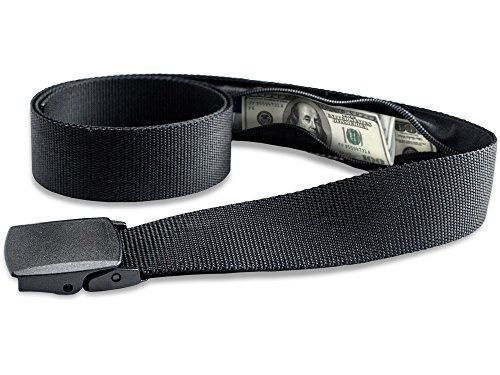 Product Cover Travel Security Belt with Hidden Money Pocket - Cashsafe Anti-Theft Wallet - Non-Metal Buckle by RoomierLife