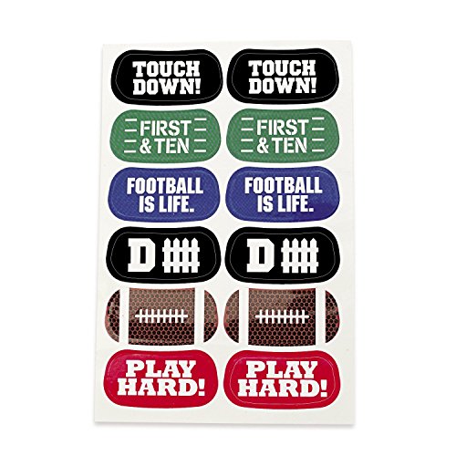 Product Cover Fun Express Football Face Tattoos (18 Sheets)