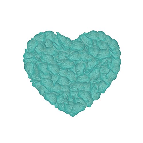 Product Cover Neo LOONS 1000 Pcs Artificial Silk Rose Petals Decoration Wedding Party Color Tiffany Blue