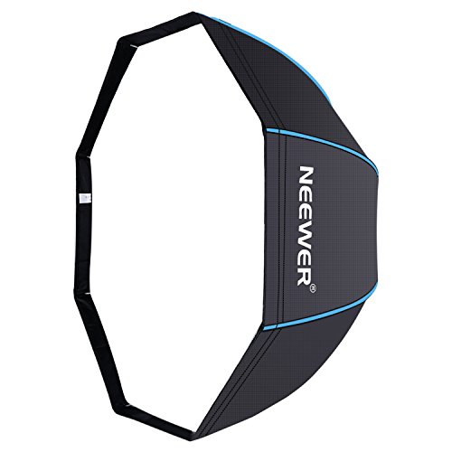 Product Cover Neewer 31.5 inches /80 centimeters Portable Octagonal Umbrella Softbox for Studio Flash, Speedlite, with White Diffuser and Carrying Bag for Portrait Product Photography (Black/Blue)