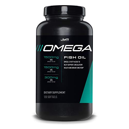 Product Cover Omega JYM Fish Oil Capsules - Omega 3 Fatty acids, EPA, DHA and DPA | JYM Supplement Science | Omega, 120 Count