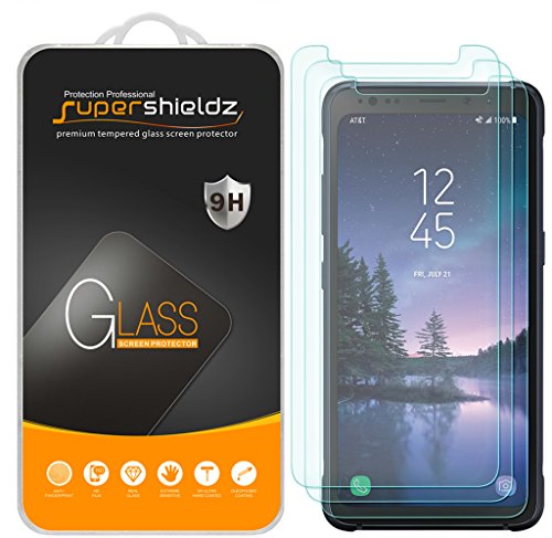 Product Cover (3 Pack) Supershieldz for Samsung (Galaxy S8 Active) (Not Fit for Galaxy S8 or S8 Plus Model) Tempered Glass Screen Protector, 0.33mm, Anti Scratch, Bubble Free