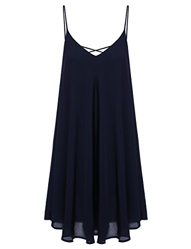 Product Cover Romwe Women's Summer Spaghetti Strap Sundress Sleeveless Beach Slip Dress