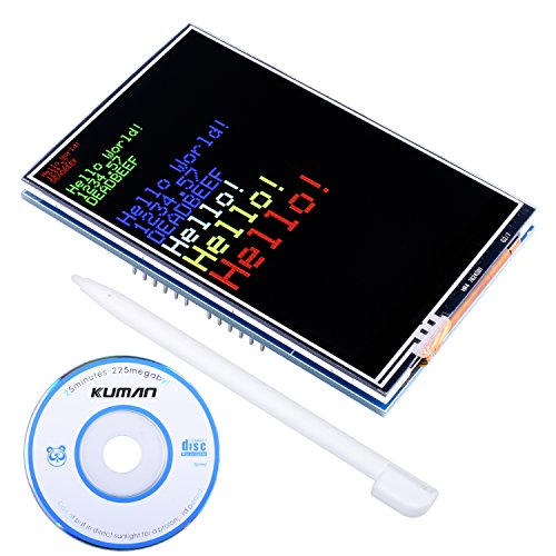 Product Cover kuman 3.5 inch TFT Touch Screen with SD Card Socket w/Tutorials in CD Compatible for Arduino Mega2560 Board SC3A-1