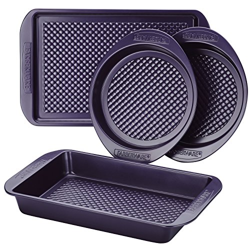 Product Cover Farberware(r) Colorvive(tm) Nonstick Bakeware Set, 4-Piece, Purple