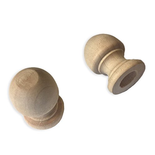 Product Cover Wood Finial Dowel Cap End 1-1/16