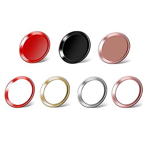 Product Cover 7 Pcs Home Button Sticker Support Fingerprint Touch ID Compatible for iPhone Series and iPad Series