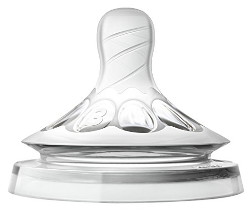 Product Cover Philips Avent Natural Baby Bottle Nipple, Medium Flow Nipple 3M+, 2pk, SCF653/23