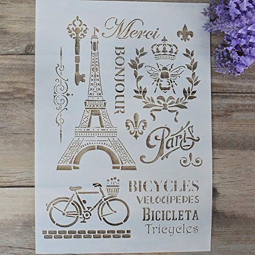 Product Cover DIY Decorative Stencil Template for Painting on Walls Furniture Crafts (A4 Size)
