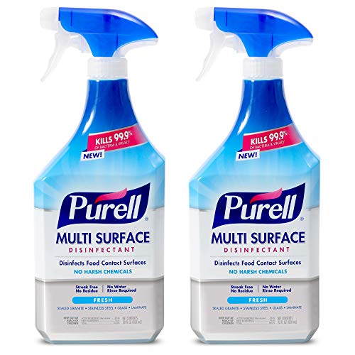 Product Cover PURELL Multi-Surface Disinfectant Spray, Fresh Fragrance, 28 fl oz Trigger Spray Bottle (Pack of 2) - 2845-02-ECCAL
