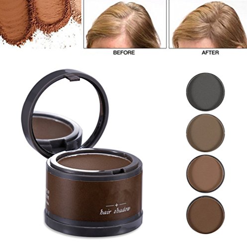 Product Cover Magical Fluffy Thin Hair Powder Hair Line Shadow Makeup Hair Concealer Root Cover Up Instant Gray Coverage 4g (01 brown)