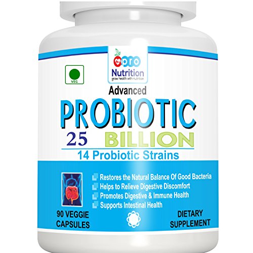 Product Cover Pronutrition Advanced Probiotics 25 Billion Per Capsule, 14 Probiotic Strains, 90 Veggie Capsules