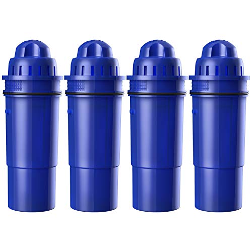 Product Cover Waterdrop CRF-950Z Pitcher Water Filter, Compatible with Pur Pitchers and Dispensers PPT700W, CR-1100C, DS-1800Z and More, Pack of 4