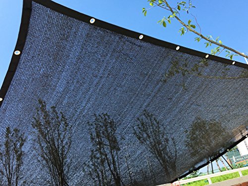 Product Cover YGS Perfect Sunblock Shade Cloth With Grommets 70% UV 10 ft x 20 ft Black for Plant Cover Greenhouse Barn Kennel Pool Pergola or Swimming Pool