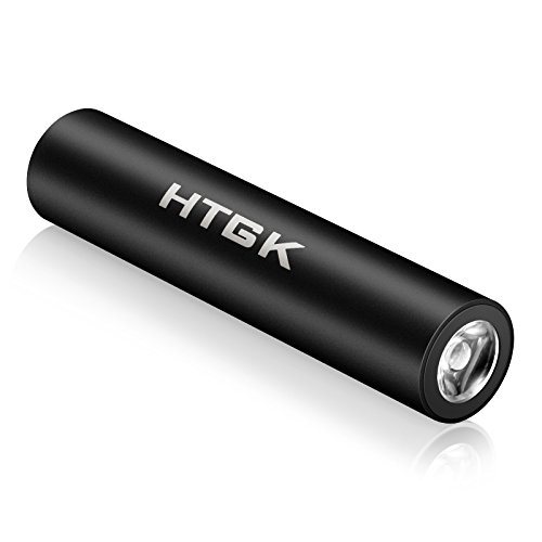 Product Cover [The Smallest] 3200mAh Portable Charger - External Battery Pack, LED Mini Aluminum Flashlight,Portable iPhone Charger for iPhone 8, 7, 6s, Galaxy S7, Galaxy S6