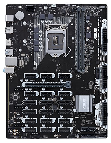 Product Cover ASUS B250 MINING EXPERT LGA1151 DDR4 HDMI B250 ATX Motherboard for Cryptocurrency Mining (BTC) with 19 PCIe Slots and USB 3.1 Gen1