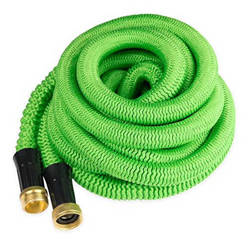 Product Cover Quality Source Products Garden Hose 50 Feet Expandable Hose with All Brass Connectors Expanding 3X Size