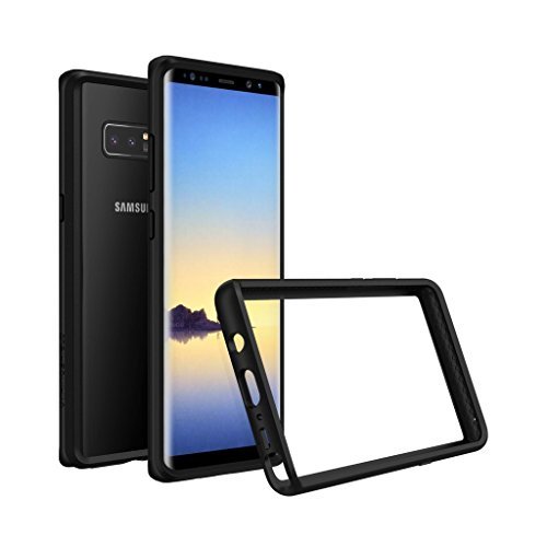 Product Cover RhinoShield Bumper for Galaxy Note 8 [CrashGuard] | Shock Absorbent Slim Design Protective Cover - Compatible w/Wireless Charging [3.5M / 11ft Drop Protection] - Black
