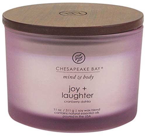 Product Cover Chesapeake Bay Candle Scented Candle, Joy + Laughter (Cranberry Dahila), Coffee Table