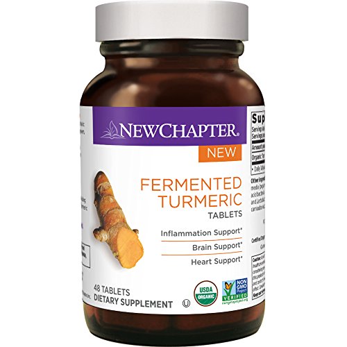 Product Cover New Chapter Organic Turmeric Supplement - Fermented Turmeric Tablet for Brain, Heart and Inflammation Support - 48 ct