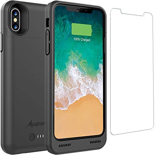 Product Cover Alpatronix iPhone X Battery Case/ Qi Wireless Charging/Alpatronix BXX Rechargeable 4200mAh Extended Protective Backup Charger Case(Black,5.8-inch)