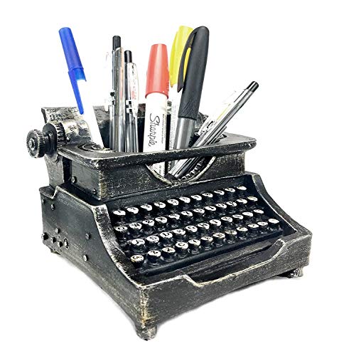 Product Cover Bellaa 21413 Typewriter Pencil Holder for Desk And Desk Organizer for Writer's Desk 5 Inch