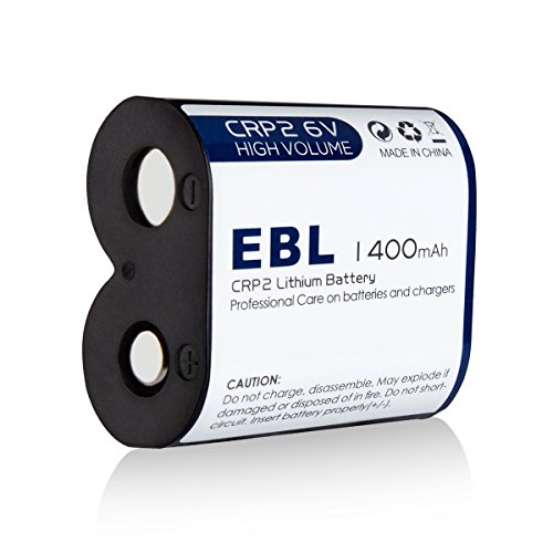 Product Cover EBL CR-P2 Batteries, 6V 1400mAh Lithium Photo Battery Replaces 223A DL223A EL223AP