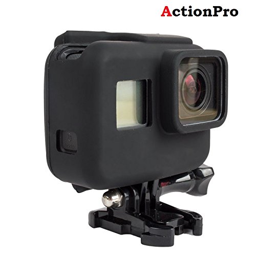 Product Cover Action Pro Silicone Cover Side Frame Case Compatible with Gopro Hero 7 6 5, Black