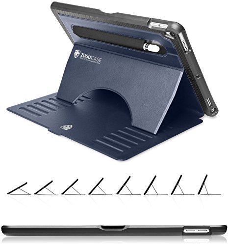 Product Cover ZUGU CASE - 2019 iPad Air 3 10.5/2017 iPad Pro 10.5 inch Case Prodigy X - Very Protective But Thin + Convenient Magnetic Stand + Sleep/Wake Cover (Navy Blue)