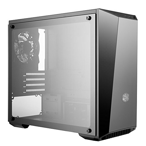 Product Cover Cooler Master MasterBox Lite 3.1 TG mATX Case with Dark Mirror Front Temper Glass Side Panel Customizable Trim Colors (MCW-L3S3-KGNN-00)