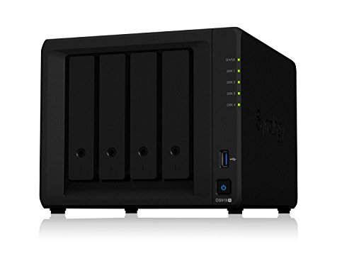 Product Cover Synology DS918+ NAS Disk Station, Diskless, 4-bay; 4GB DDR3L