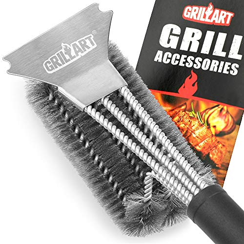 Product Cover GRILLART Grill Brush and Scraper Best BBQ Brush for Grill, Safe 18