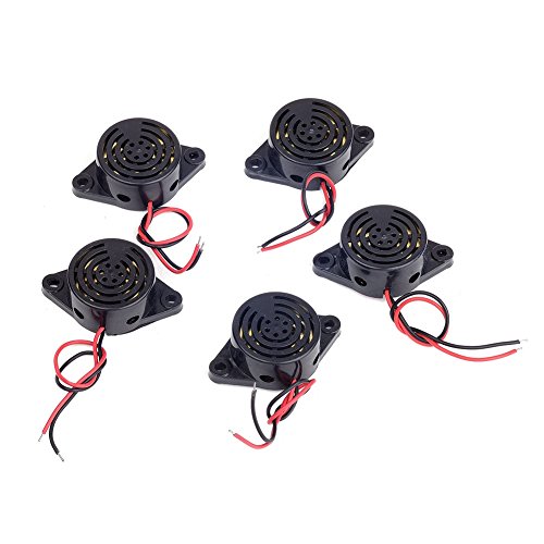 Product Cover Cylewet 5Pcs SFM-27 DC 3-24V Electronic Buzzer Alarm Sounder Continuous Sound Beep (Pack of 5) CYT1083