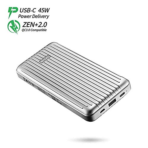 Product Cover Zendure ZDA6PD-s 45W Power Delivery Portable Charger A6PD 20100mAh Ultra-Durable PD Power Bank with USB-C Input/Output, External Battery for MacBook Pro, iPhone, Silver