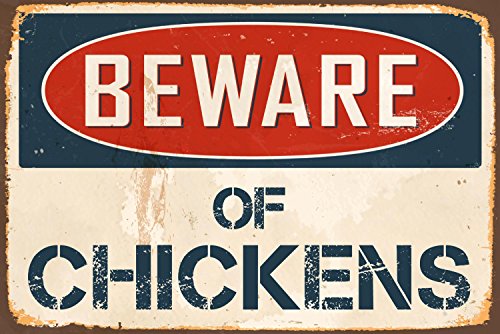 Product Cover StickerPirate Beware of Chickens 8