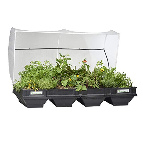 Product Cover Vegepod - Raised Garden Bed - Self Watering Container Garden Kit with Protective Cover, Easily Elevated to Waist Height, 10 Years Warranty (Large, Vegepod)