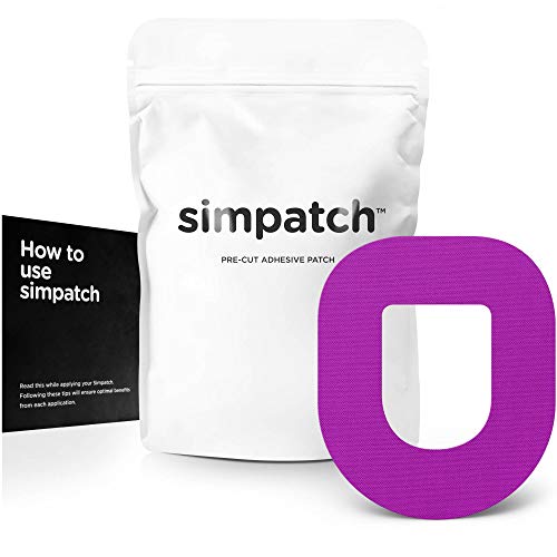 Product Cover SIMPATCH Adhesive Patch for OmniPod - Pack of 25 - Multiple Colors Available (Purple)
