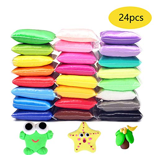 Product Cover Szsrcywd Air Dry Clay,24 Colors DIY Modeling Clay Ultra Light Molding Magic Clay