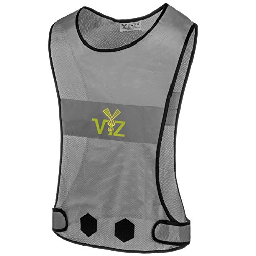Product Cover 247 Viz Blaze Reflective Vest 360 - Bee Seen from All Angles While Running, Walking Jogging, Cycling and On a Motorcycle, High Visibility Reflective Gear (XL)