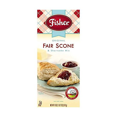 Product Cover Fisher All Natural Original Fair Scone and Shortcake Mix, 18 Ounce Bag, Pack of 3