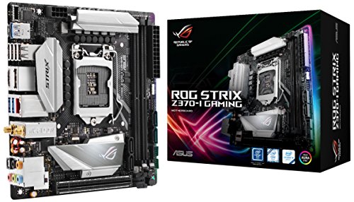 Product Cover ASUS ROG Strix Z370-I Gaming LGA1151 DDR4 DP HDMI M.2 Z370 Mini-ITX Motherboard with onboard 802.11ac WiFi, Gigabit LAN and USB 3.1 for 8th Generation Intel Core Processors