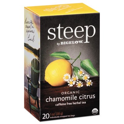 Product Cover Bigelow 17707 steep Tea, Chamomile Citrus Herbal, 1 oz Tea Bag, 20/Box