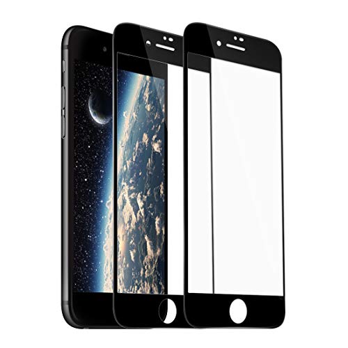 Product Cover [2 Pack] iPhone 7 Plus 8 Plus Screen Protector, Rheshine iPhone 7 Plus 8 Plus 3D Touch Layer Scratch-Resistant No-Bubble Carbon Fiber Screen Protector for iPhone 7 Plus iPhone 8 Plus (Black)