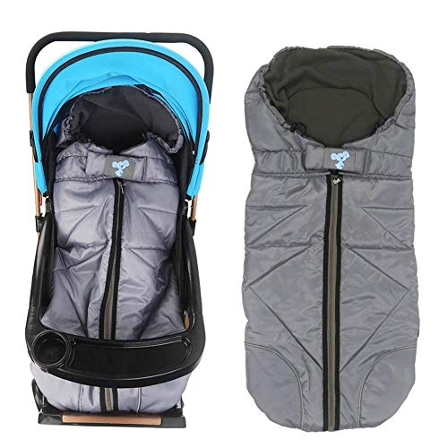 Product Cover Lemonda Winter Outdoor Tour Waterproof Baby Infant Stroller Sleeping Bag Warm Footmuff Sack,Anti-Kicking Sleeping Nest,Wearable Stroller Blanket (Grey)