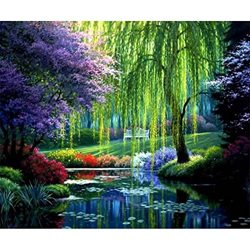 Product Cover DIY 5D Diamond Painting Kits for Adults Full Drill Tree Diamond Painting Rhinestone Embroidery Pictures Cross Stitch Arts Crafts for Living Room Home Wall Decor 30x40cm